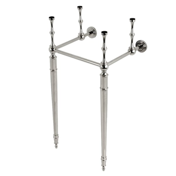 Brass Console Sink Legs, Polished Nickel